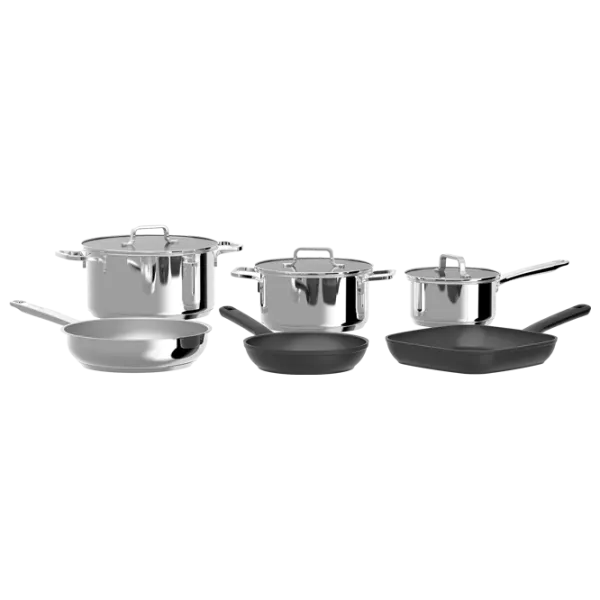 Набор кастрюль BergHOFF Helix 1л Нержавеющая сталь / Стальной photo 2 Набор кастрюль BergHOFF Helix 1л Нержавеющая сталь / Стальной photo 2