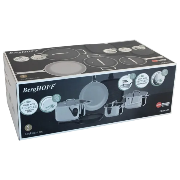 Набор кастрюль BergHOFF Helix 1л Нержавеющая сталь / Стальной photo 4 Набор кастрюль BergHOFF Helix 1л Нержавеющая сталь / Стальной photo 4