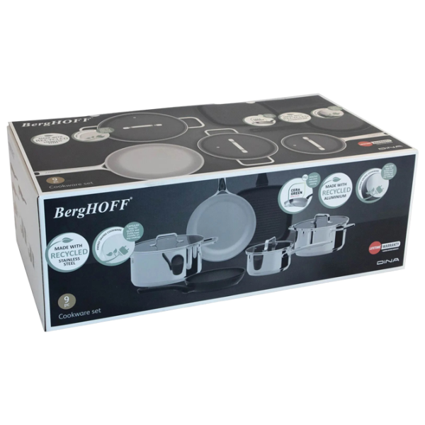 Набор кастрюль BergHOFF Helix 1л Нержавеющая сталь / Стальной photo 4 Набор кастрюль BergHOFF Helix 1л Нержавеющая сталь / Стальной photo 4
