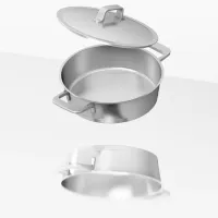 Набор кастрюль BergHOFF META 3л Нержавеющая сталь / Стальной photo 4