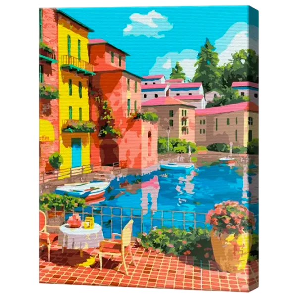 Картина по номерам Art Gallery Яркий отдых у бассейна GX44076 50 x 40 см / Вертикальная photo 1
