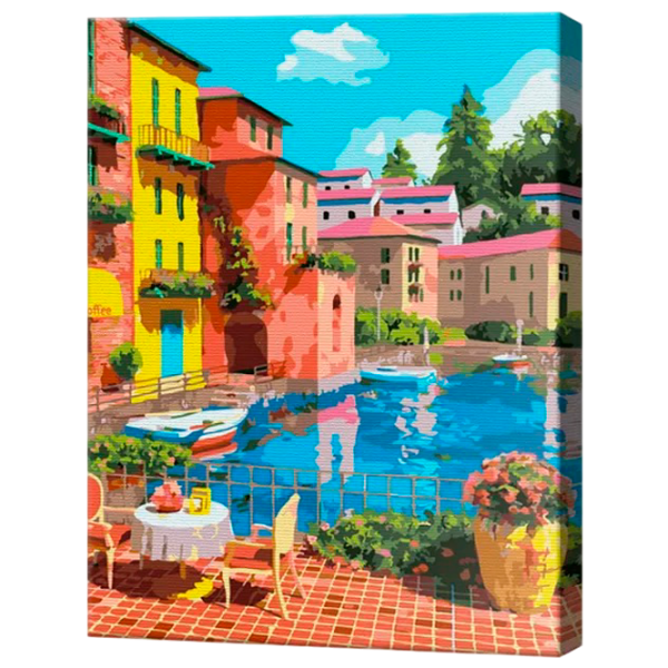 Картина по номерам Art Gallery Яркий отдых у бассейна GX44076 50 x 40 см / Вертикальная photo 1