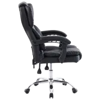 Fotoliu de birou Xenos Birmingham Piele artificială/ Black Chrome photo 2