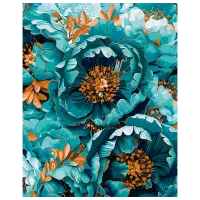 Pictură pe numere Ideyka Armonia florilor KHO3276 50 x 40 cm / Verticală