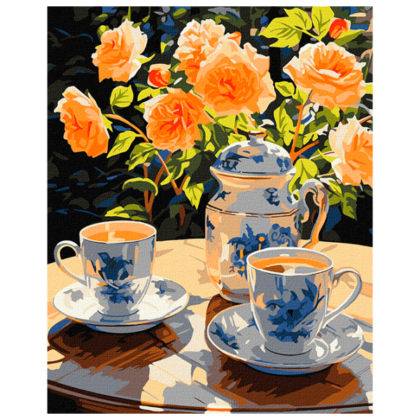 Pictură pe numere Ideyka Ceaiul în grădină KHO5683 50 x 40 cm / Verticală photo 1 Pictură pe numere Ideyka Ceaiul în grădină KHO5683 50 x 40 cm / Verticală photo 1