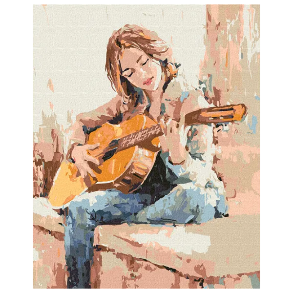 Pictură pe numere Ideyka Corzile sufletului KHO4903 50 x 40 cm / Verticală photo 1 Pictură pe numere Ideyka Corzile sufletului KHO4903 50 x 40 cm / Verticală photo 1