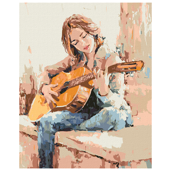 Pictură pe numere Ideyka Corzile sufletului KHO4903 50 x 40 cm / Verticală photo 1 Pictură pe numere Ideyka Corzile sufletului KHO4903 50 x 40 cm / Verticală photo 1