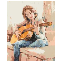 Pictură pe numere Ideyka Corzile sufletului KHO4903 50 x 40 cm / Verticală