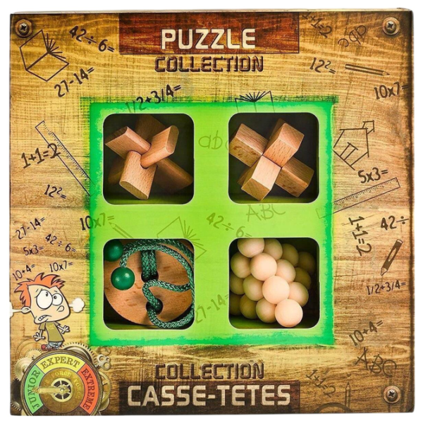 Joc de masă Eureka JUNIOR Wooden Puzzles collection 6+/ Joc de logică photo 1