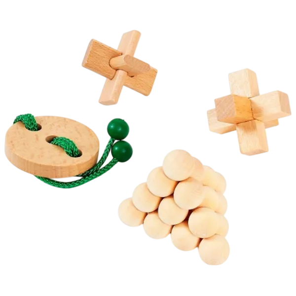 Joc de masă Eureka JUNIOR Wooden Puzzles collection 6+/ Joc de logică photo 2