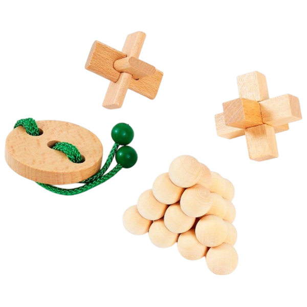 Joc de masă Eureka JUNIOR Wooden Puzzles collection 6+/ Joc de logică photo 2