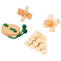 Joc de masă Eureka JUNIOR Wooden Puzzles collection 6+/ Joc de logică photo 2