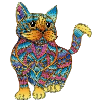 Настольная игра Eureka E2D Rainbow Wooden Cat 5+/ Головоломка