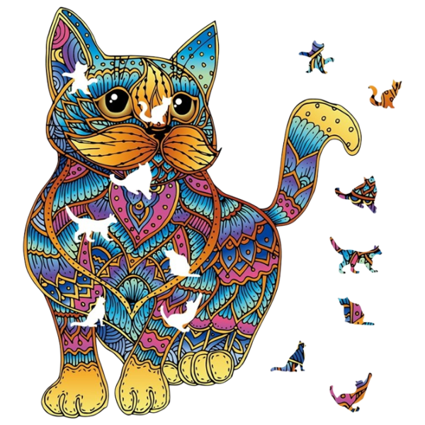 Настольная игра Eureka E2D Rainbow Wooden Cat 5+/ Головоломка photo 3