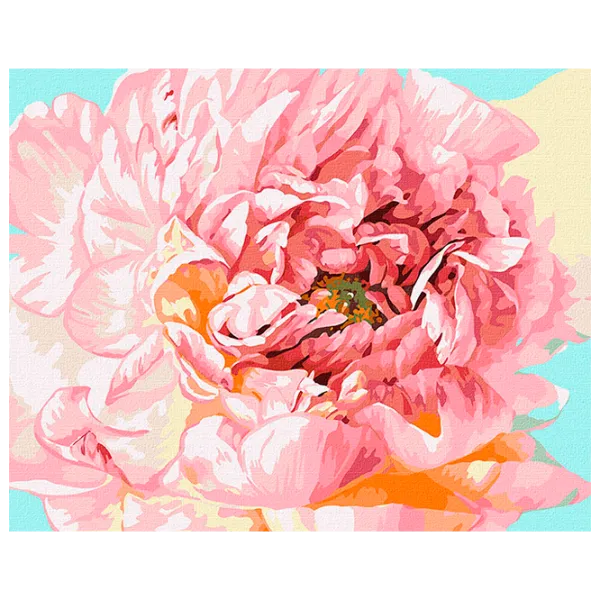 Pictură pe numere Ideyka Bujor gingaș ©Ira Volkova KHO2996 50 x 40 cm / Orizontală photo 1