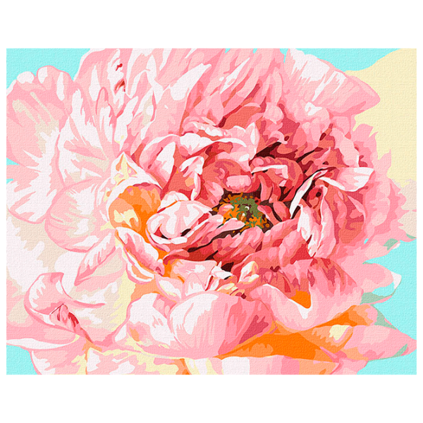 Pictură pe numere Ideyka Bujor gingaș ©Ira Volkova KHO2996 50 x 40 cm / Orizontală photo 1