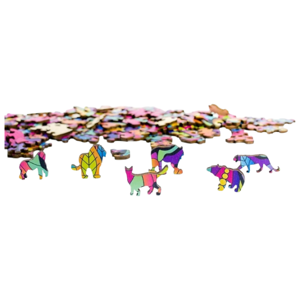 Настольная игра Eureka E2D Rainbow Wooden Puzzle TIGER 7+/ Головоломка photo 2
