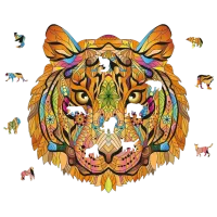 Настольная игра Eureka E2D Rainbow Wooden Puzzle TIGER 7+/ Головоломка photo 3