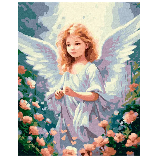 Pictură pe numere Ideyka Înger blond KHO5121 50 x 40 cm / Verticală photo 1 Pictură pe numere Ideyka Înger blond KHO5121 50 x 40 cm / Verticală photo 1