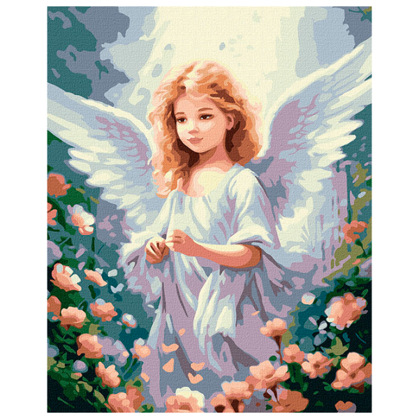 Pictură pe numere Ideyka Înger blond KHO5121 50 x 40 cm / Verticală photo 1 Pictură pe numere Ideyka Înger blond KHO5121 50 x 40 cm / Verticală photo 1