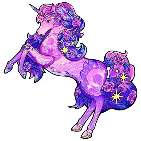 Настольная игра Eureka E2D Rainbow Wooden Unicorn 6+/ Головоломка photo 1