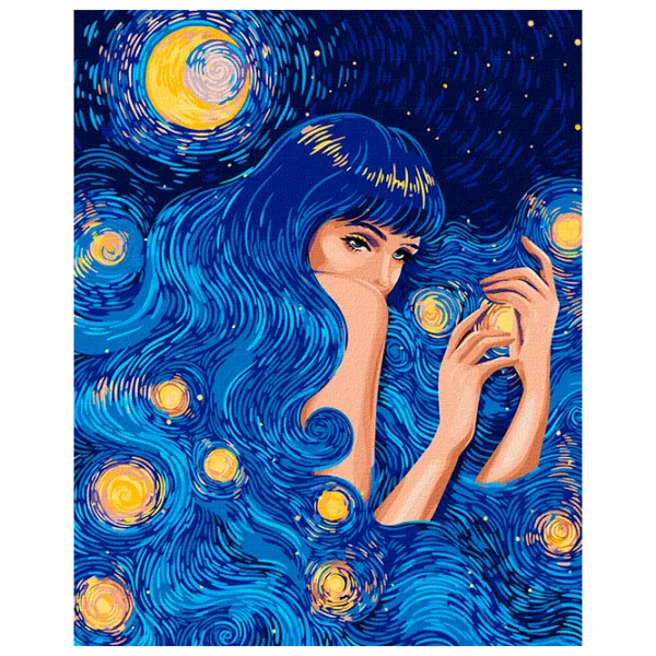 Pictură pe numere Ideyka Frumoasa înstelată KHO5086 50 x 40 cm / Verticală photo 1 Pictură pe numere Ideyka Frumoasa înstelată KHO5086 50 x 40 cm / Verticală photo 1