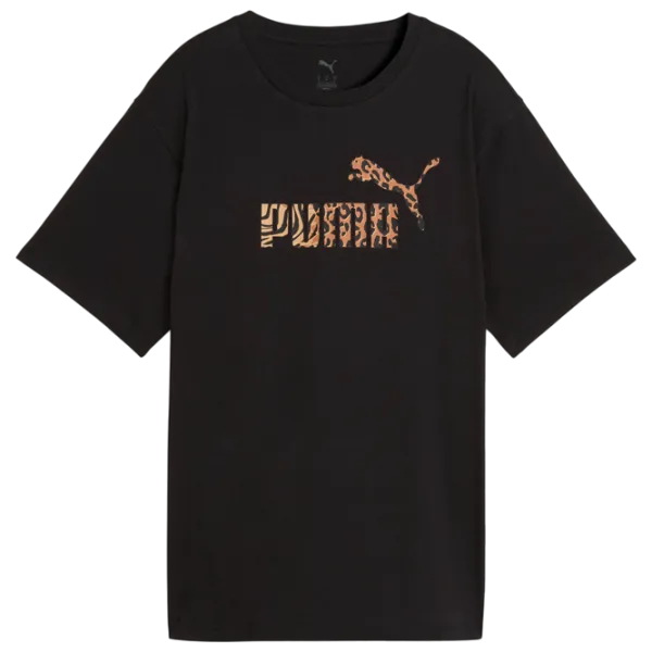 Tricou pentru femei Puma Ess Graphic Animal Graphic Tee 100% bumbac / Black photo 1