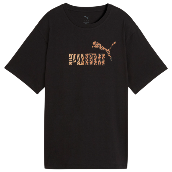 Tricou pentru femei Puma Ess Graphic Animal Graphic Tee 100% bumbac / Black photo 1