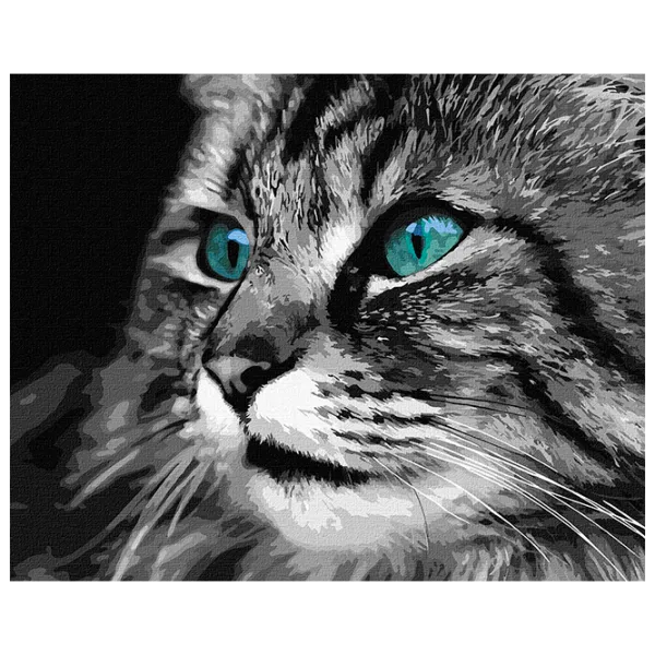 Pictură pe numere Ideyka Ochi de smarald KHO4386 50 x 40 cm / Orizontală photo 1 Pictură pe numere Ideyka Ochi de smarald KHO4386 50 x 40 cm / Orizontală photo 1