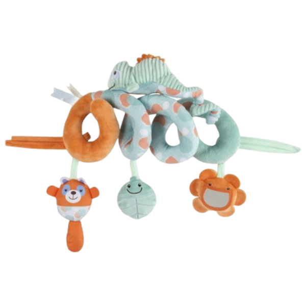 Jucărie pentru pătuțuri și cărucioare Chicco Animals Chameleon 110430 0+ / Blue photo 1