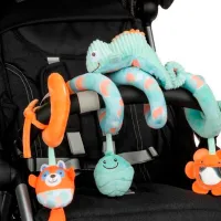 Jucărie pentru pătuțuri și cărucioare Chicco Animals Chameleon 110430 0+ / Blue photo 2
