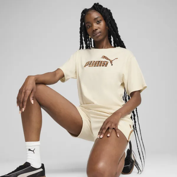 Футболка для женщин Puma Ess Graphic Animal Graphic Tee 100% хлопок / Snow photo 4 Футболка для женщин Puma Ess Graphic Animal Graphic Tee 100% хлопок / Snow photo 4