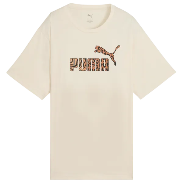 Tricou pentru femei Puma Ess Graphic Animal Graphic Tee 100% bumbac / Snow photo 1