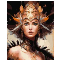 Pictură pe numere Ideyka Frumusețea nemaipomenită KHO7301 50 x 40 cm / Verticală