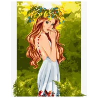 Pictură pe numere Ideyka Apărătoarea pădurii KHO4993 50 x 40 cm / Verticală