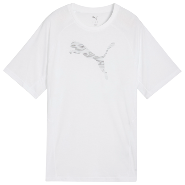 Tricou pentru femei Puma Evostripe Tee 65% poliester , 35% viscoză / White photo 1 Tricou pentru femei Puma Evostripe Tee 65% poliester , 35% viscoză / White photo 1