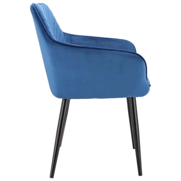 Кухонный стул Jumi Napoli SD-330306 Ткань/ Синий Черный photo 2 Кухонный стул Jumi Napoli SD-330306 Ткань/ Синий Черный photo 2