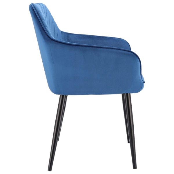 Кухонный стул Jumi Napoli SD-330306 Ткань/ Синий Черный photo 2 Кухонный стул Jumi Napoli SD-330306 Ткань/ Синий Черный photo 2