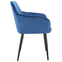 Кухонный стул Jumi Napoli SD-330306 Ткань/ Синий Черный photo 2