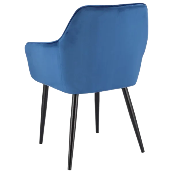 Кухонный стул Jumi Napoli SD-330306 Ткань/ Синий Черный photo 3 Кухонный стул Jumi Napoli SD-330306 Ткань/ Синий Черный photo 3
