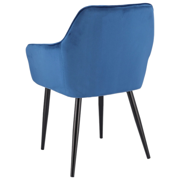 Кухонный стул Jumi Napoli SD-330306 Ткань/ Синий Черный photo 3 Кухонный стул Jumi Napoli SD-330306 Ткань/ Синий Черный photo 3