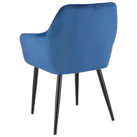 Кухонный стул Jumi Napoli SD-330306 Ткань/ Синий Черный photo 3