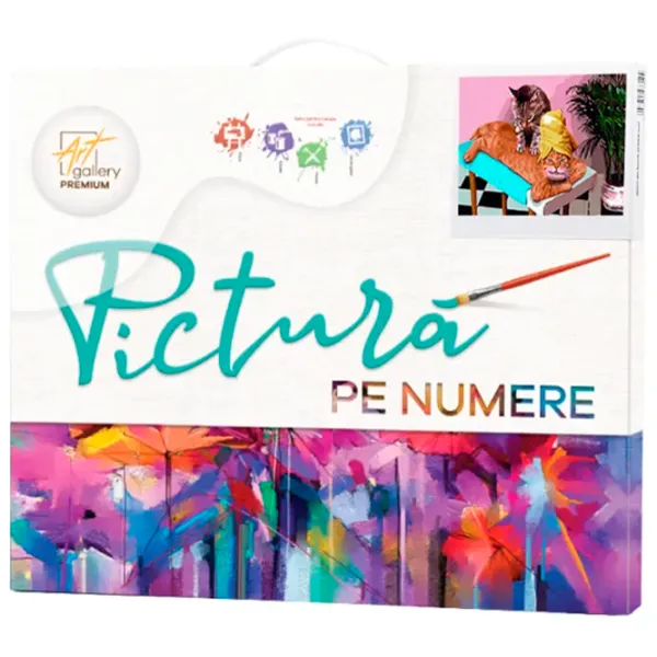 Pictură pe numere Art Gallery Masaj de la motan GX43820 50 x 40 cm / Orizontală photo 2