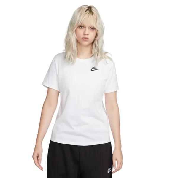 Tricou pentru femei Nike Nsw Tee Club 100% bumbac / White photo 1 Tricou pentru femei Nike Nsw Tee Club 100% bumbac / White photo 1