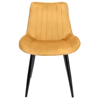 Scaun de bucătărie Jumi Viva CM-987326 Catifea/ Mustard Black photo 2