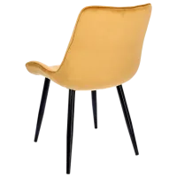 Scaun de bucătărie Jumi Viva CM-987326 Catifea/ Mustard Black photo 3