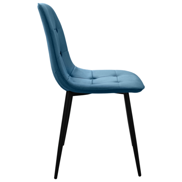 Кухонный стул DecoPrim Hans Ткань/ Синий Черный photo 3 Кухонный стул DecoPrim Hans Ткань/ Синий Черный photo 3