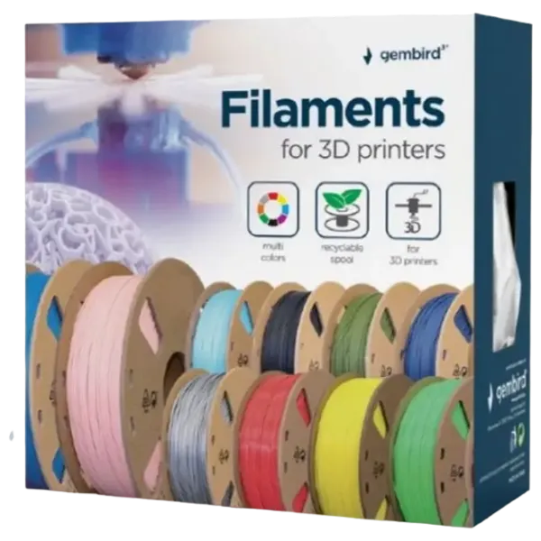 Filament Gembird 3DP-PLA-01-MTBK Black photo 3