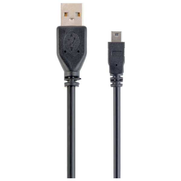 Кабель данных Gembird USB Type-A + mini USB 0.3 м / Черный photo 1 Кабель данных Gembird USB Type-A + mini USB 0.3 м / Черный photo 1