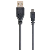 Кабель данных Gembird USB Type-A + mini USB 0.3 м / Черный